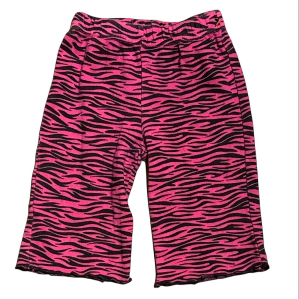 3 FOR $10 CARTER’S 6-9M Watch The Wear Pink Zebra Print Lettuce Trim Pants